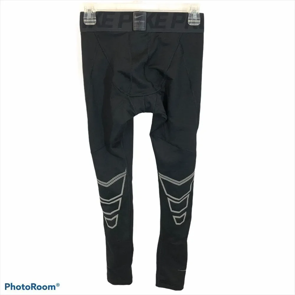 Boys Nike Pro Black Compression Pants Size XL‎